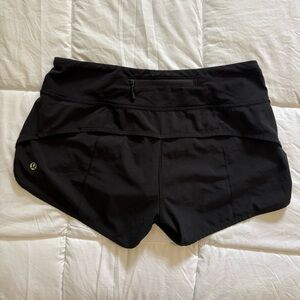 Lululemon Black Speed Up Low-Rise Lined Short 2.5"